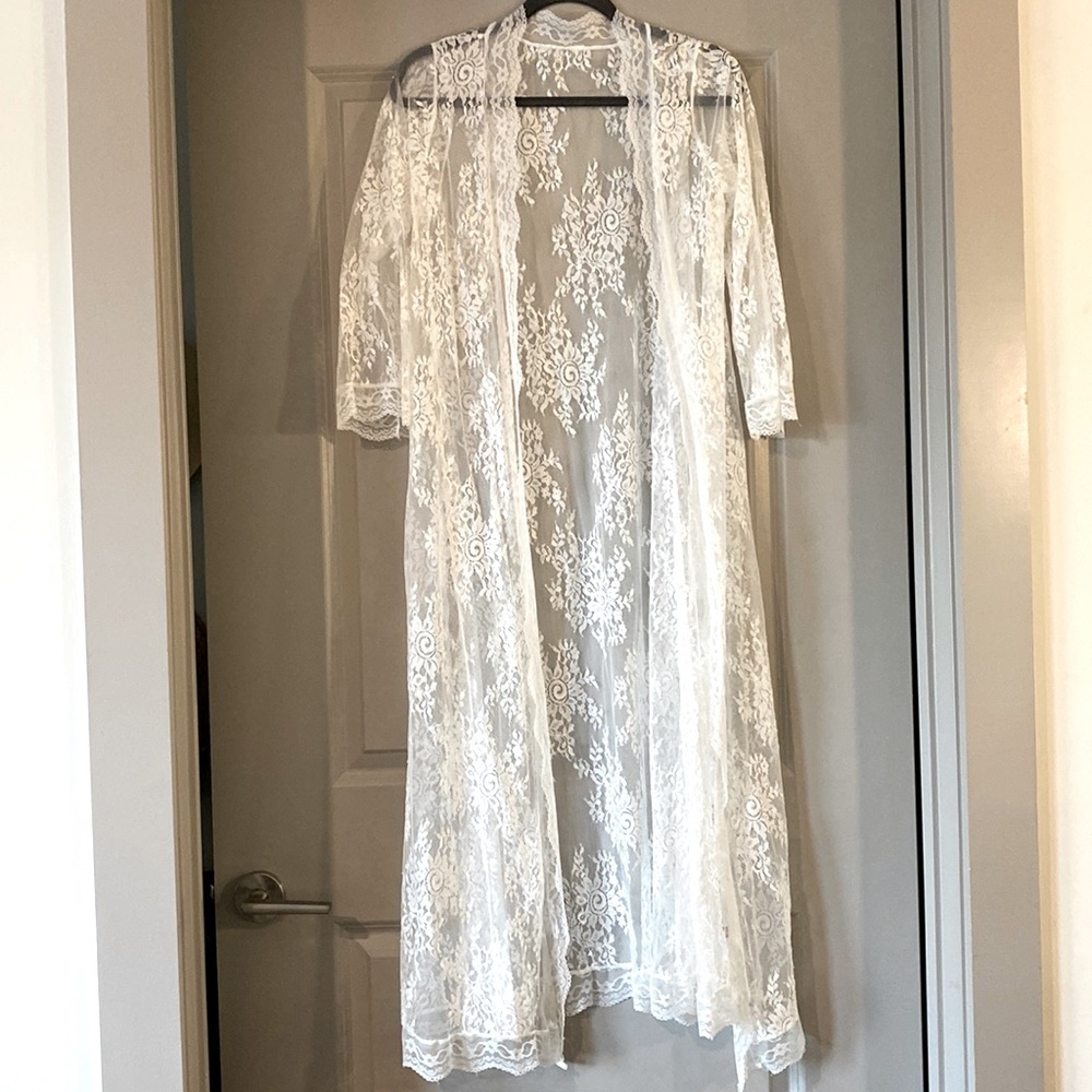 White Lace Robe